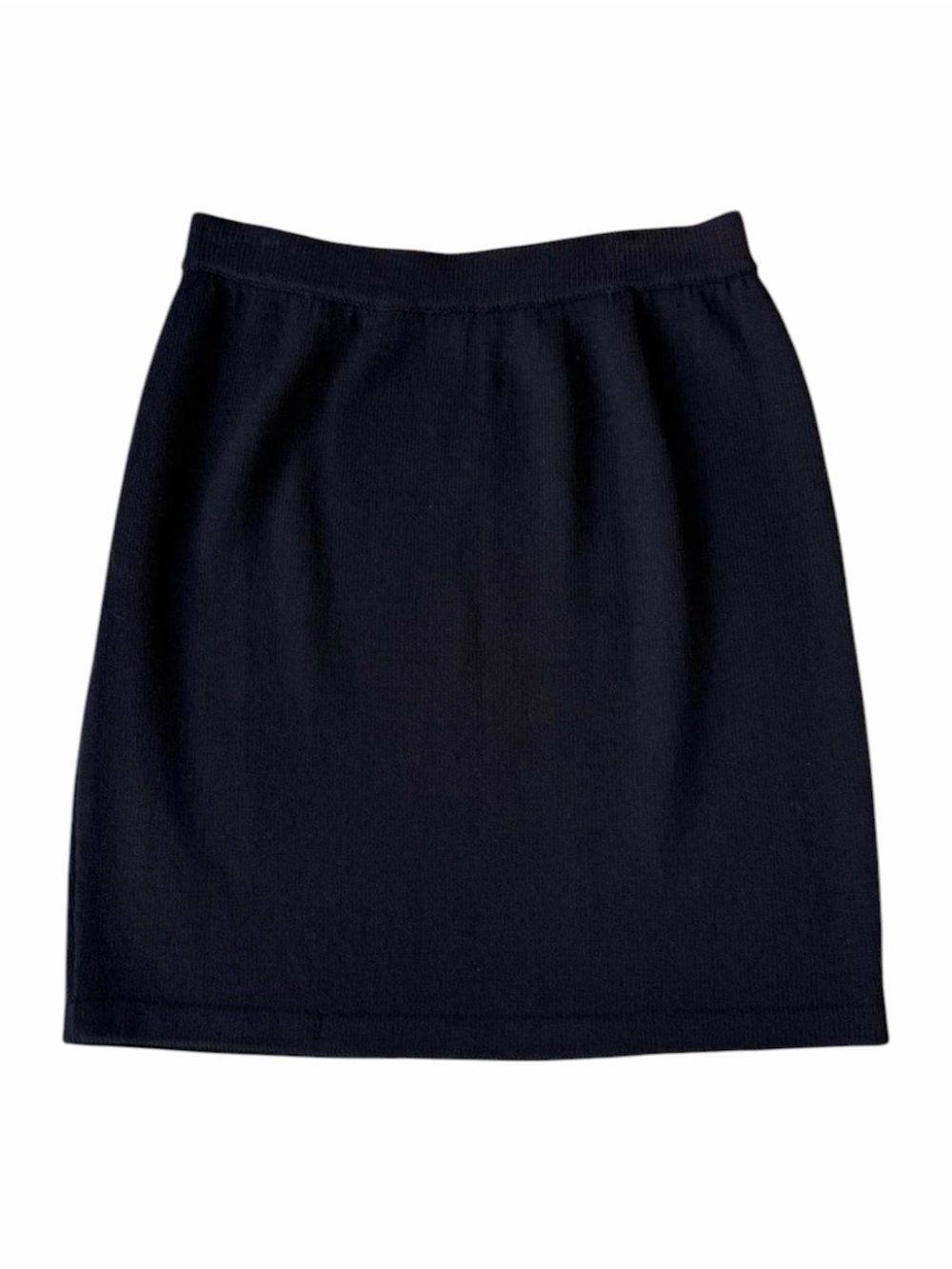 Dylani Knitwear Black Knit Pull-On Skirt NWT XL USA Made